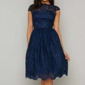 Chi Chi London Blue Lace Dress US Size 4